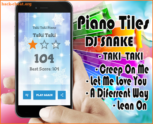 Taki Taki Dj Snake Piano Tiles screenshot