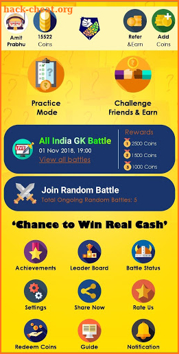 Talent Battle: Practice,Challenge,Earn Trivia Game screenshot