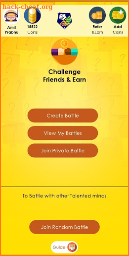 Talent Battle: Practice,Challenge,Earn Trivia Game screenshot