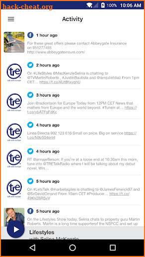 Talk Radio Europe screenshot