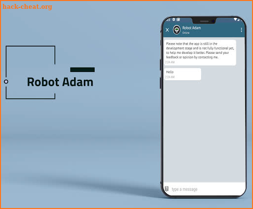 Talk to the talking robot Adam screenshot