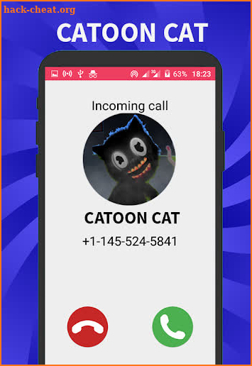 Talk With Cartoon Cat - Fake Call - Prank screenshot