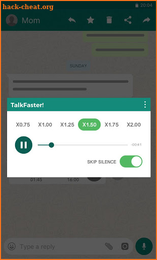 TalkFaster! - Speed up voice messages screenshot