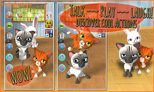Talking 3 Friends Cats AdFree screenshot