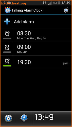 Talking Alarm Clock screenshot