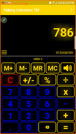 Talking Calculator Pro screenshot