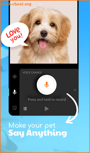 Talking pet app: animating talking animals screenshot