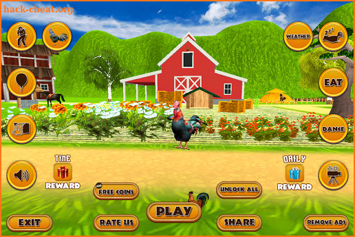 Talking Rooster: Funny Chicken Games 2021 screenshot