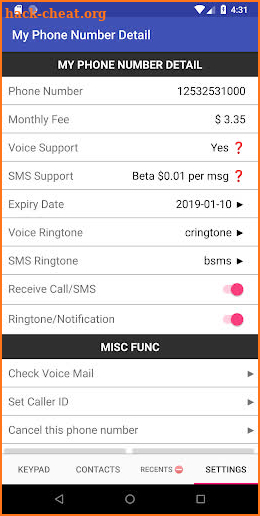 TalkTT - Phone Call / SMS / Virtual Phone Number screenshot