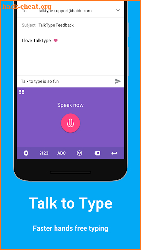 TalkType Voice Keyboard screenshot