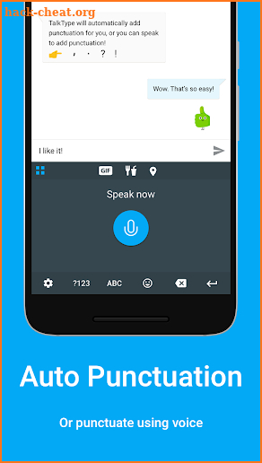 TalkType Voice Keyboard screenshot