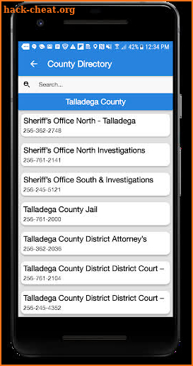 Talladega County 911 screenshot