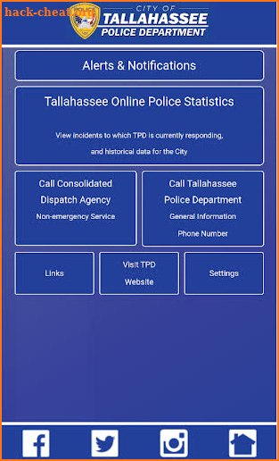 Tallahassee Police Department screenshot