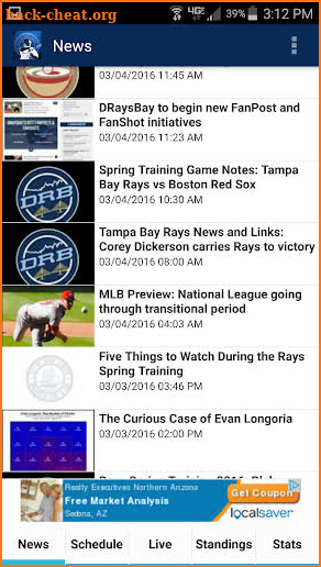 Tampa Bay Baseball screenshot