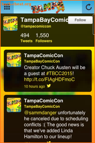 Tampa Bay Comic Convention screenshot