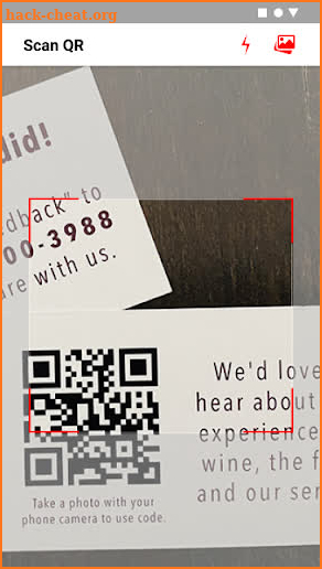 TAN QR Code & Barcode scanner screenshot