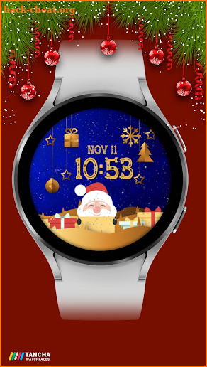 Tancha Christmas Watch Face screenshot