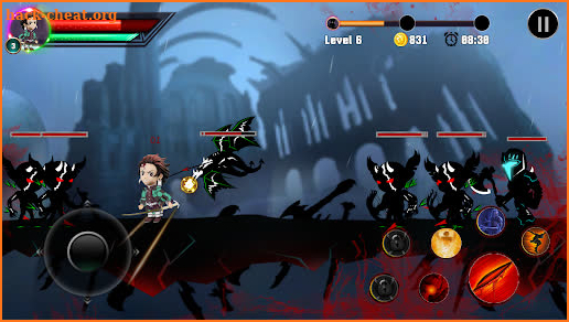 Tanjiro Nezuko Zenitsu Fighting Game screenshot