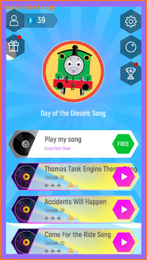 Tank Engine Thomas Magic Tiles Hop Games screenshot