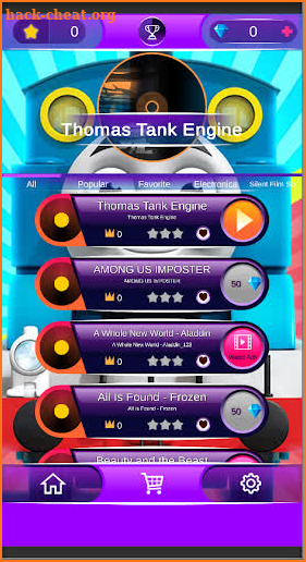 Tank Engine Thomas Tiles Hop Games screenshot