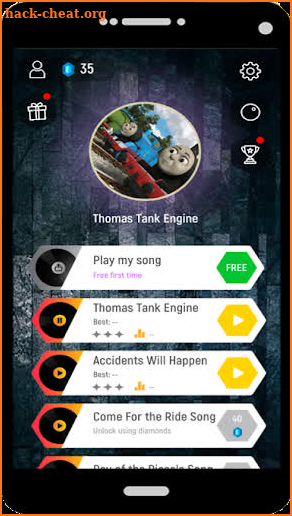 Tank Engine Thomas Tiles Hop Magic Song screenshot