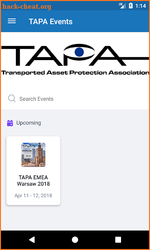 TAPA Conferences & Meetings screenshot