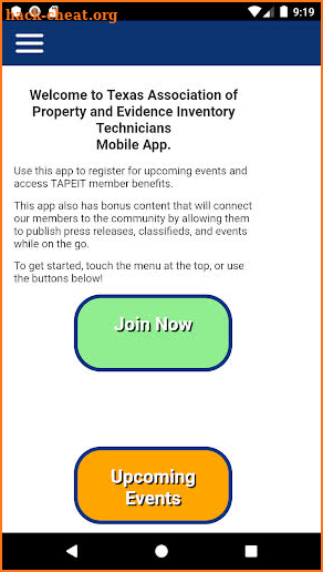 T.A.P.E.I.T. Mobile App screenshot