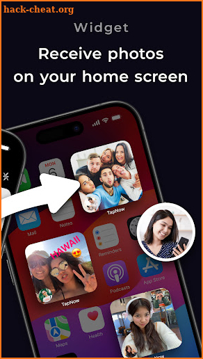 TapNow - Friends on homescreen screenshot