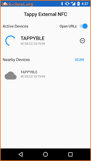 Tappy External NFC screenshot