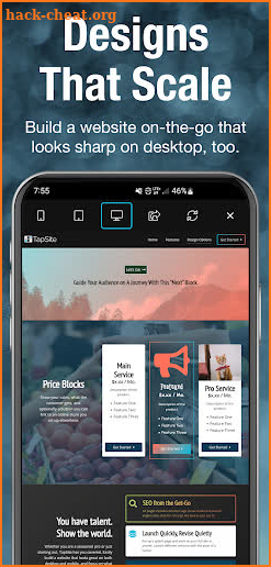 TapSite: Make Websites screenshot