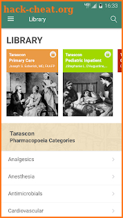 Tarascon Pharmacopoeia screenshot