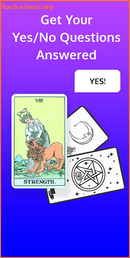 Tarot cards screenshot