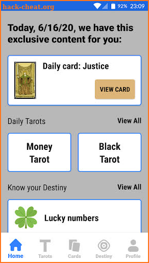 Tarot Free Online - TAROTIX Arcana Cards screenshot