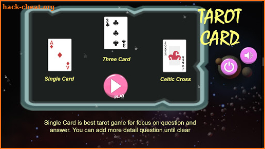 Tarot Playing Card FREE screenshot