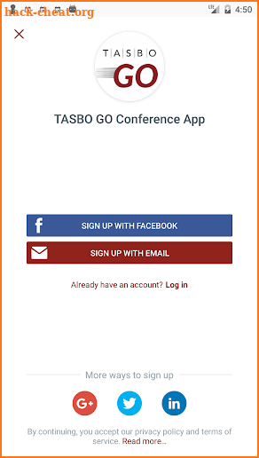 TASBO GO Conference App screenshot