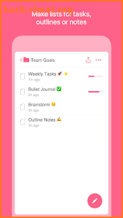 Taskade - Smart Lists and Notes screenshot