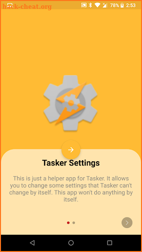 Tasker Settings screenshot