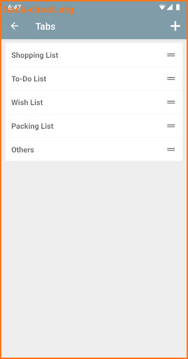 Taskmate: Tab based Shopping & To do lists screenshot
