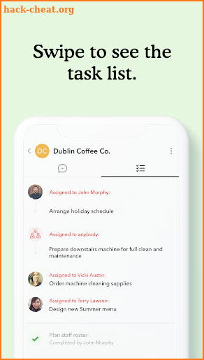 Tasks & Chat: Work App screenshot