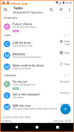 Tasks & Notes for Office365 and Google Tasks screenshot