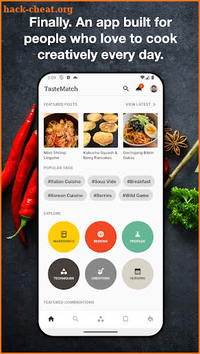 TasteMatch: A new way to cook screenshot