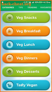 Tasty Vegetarian Recipes screenshot