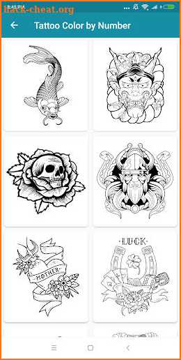 Tattoo Color by Number : Coloring Book Pages screenshot