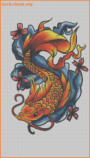 Tattoo Color By Number Draw Book Page Pixel Art screenshot