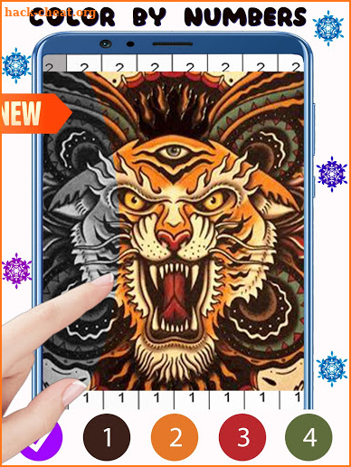 Tattoo Color by Number for Adults- Tattoo Coloring screenshot