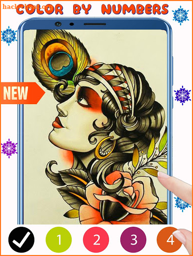 Tattoo Color by Number for Adults- Tattoo Coloring screenshot