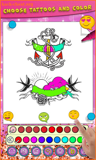 Tattoo Coloring Book for Adult screenshot