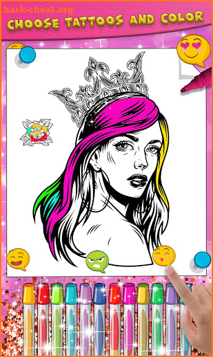 Tattoo Coloring Book for Adult screenshot