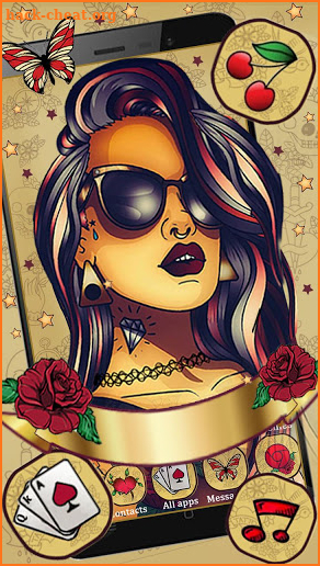 Tattoo Girl Art Themes HD Wallpapers 3D icons screenshot