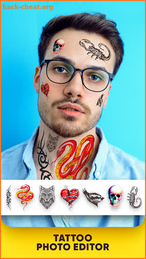 Tattoo photo editor screenshot